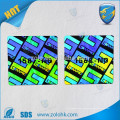 China supplier 3d image scratch code custom holographic decal with rainbow color